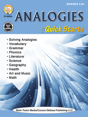 cover image of Analogies Quick Starts Workbook, Grades 4--12
